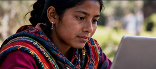 Jóvenes en un espacio de aprendizaje